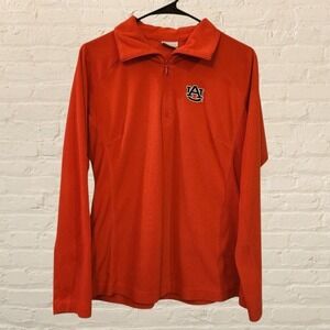 Columbia Women's Auburn Tigers Quarter Zip Pullover AU Logo Collegiate Large